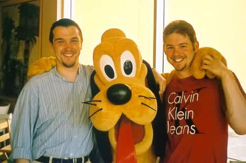 Both of us with some old dog!