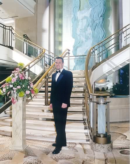 All dressed up in the atrium aboard Aurora